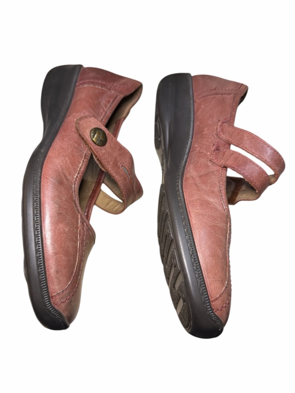 hotter Dusty Rose Leather Mary Jane Flats - Picture 6 of 10